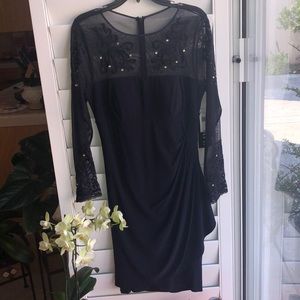 New XCape Navy Cocktail Dress